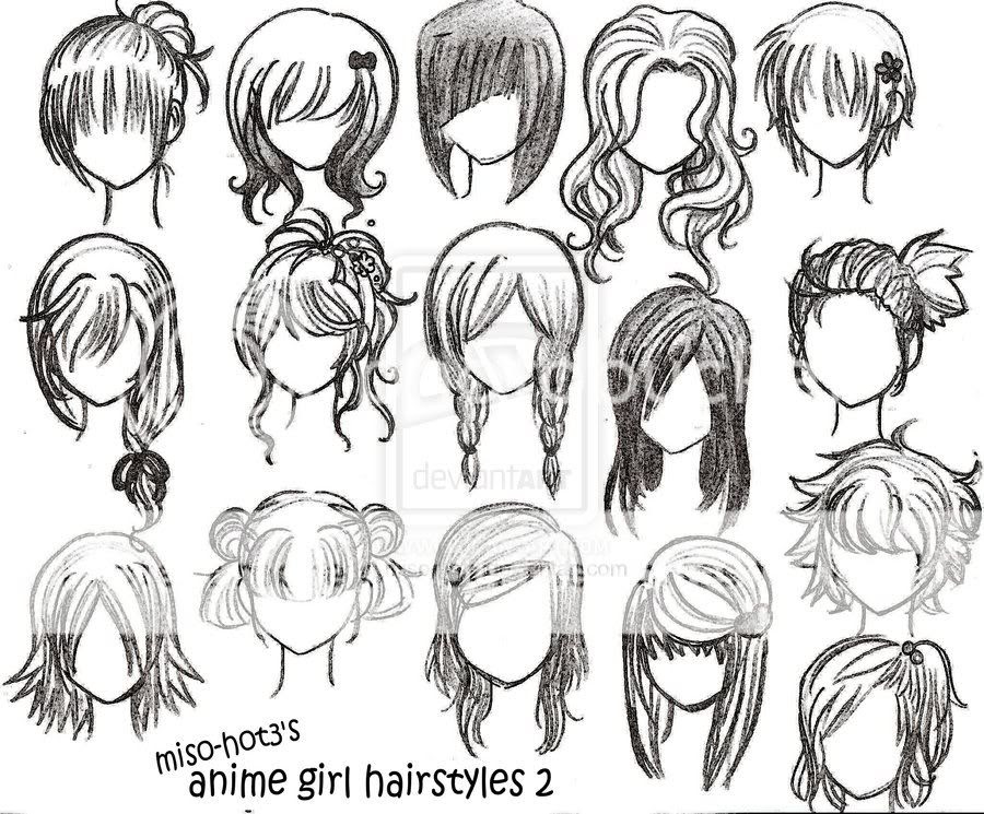 Esexadarx Cute Anime Hairstyles For Girls