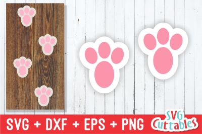 Download Easter Bunny Feet Cut File Free