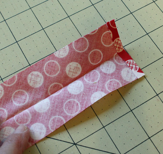 bias binding end turned