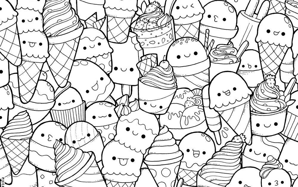 Download 145+ Printable Coloring Pages For Girls Cute Food PNG PDF File