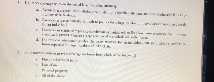 The Law Of Large Numbers Insurance Https Www Jstor Org