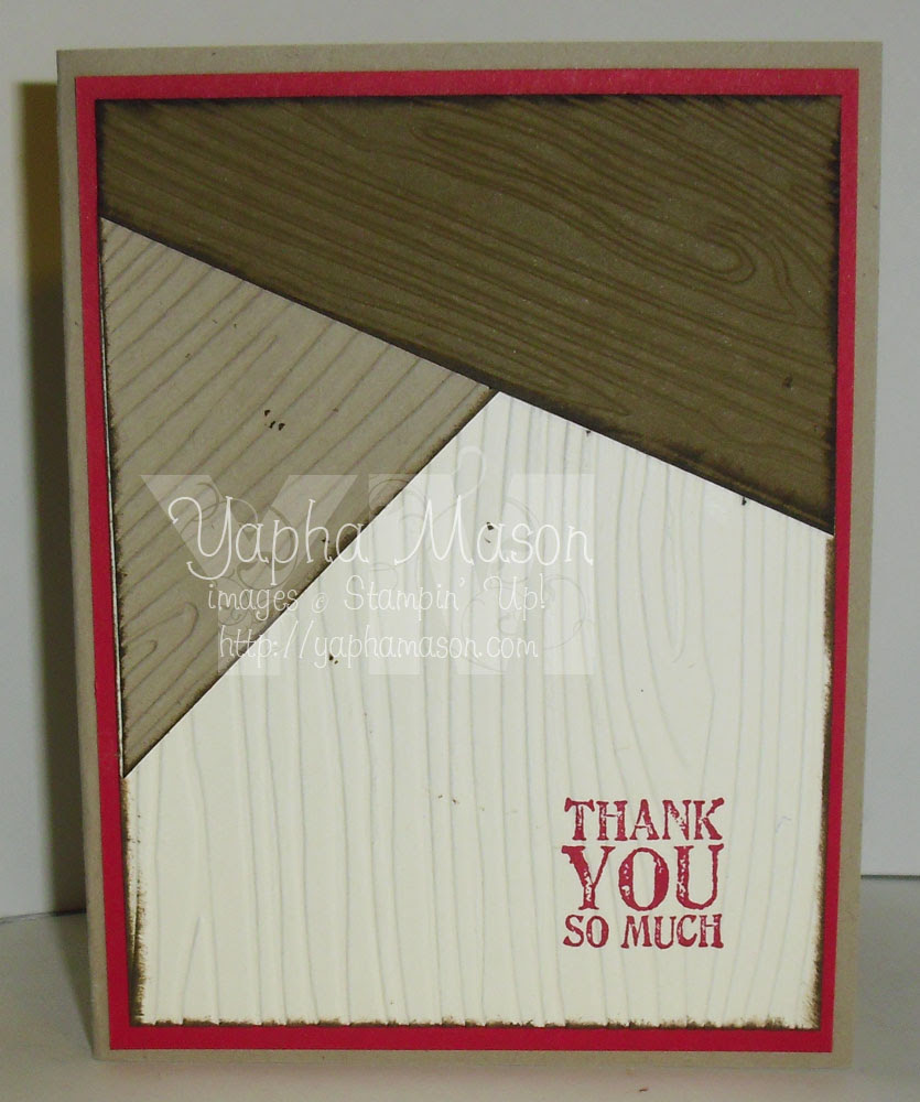 Wooden thank you note by Yapha