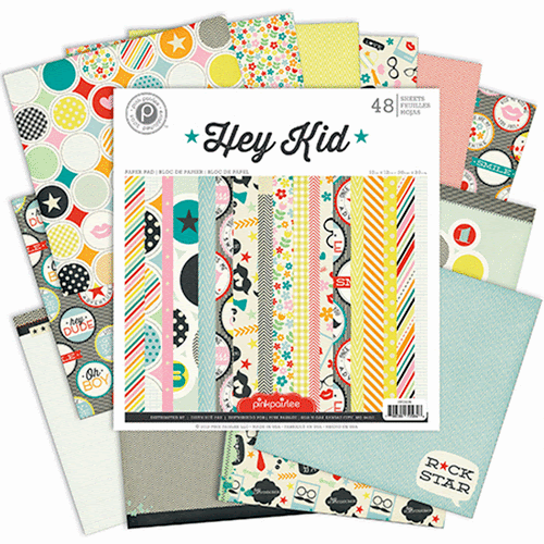 Pink Paislee - Hey Kid Collection - 12 x 12 Paper Pad