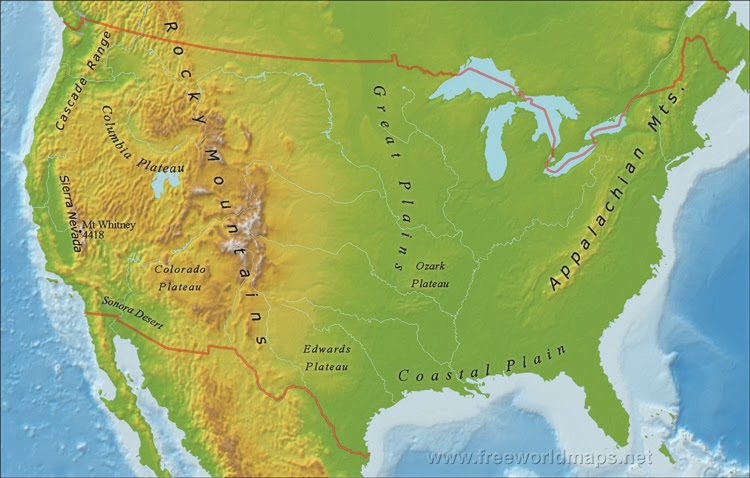 Us Map Rocky Mountains