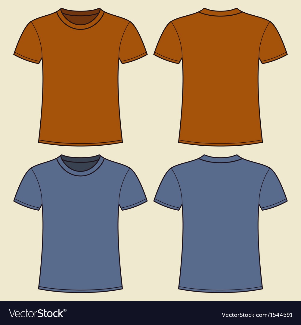 Download 449+ Vector Blank T Shirt Template Front And Back Popular Mockups Yellowimages