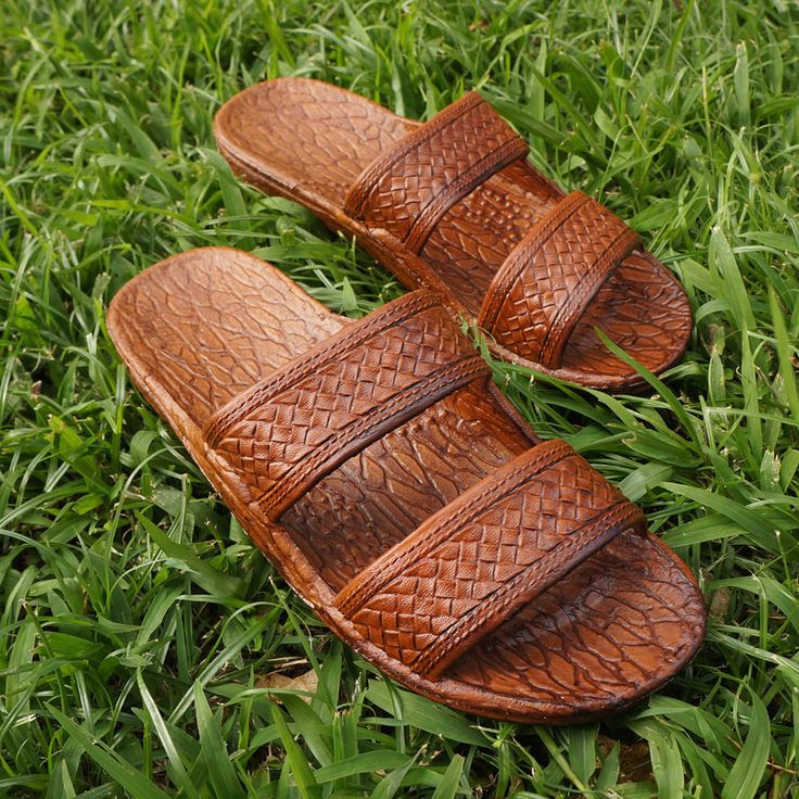 Pali Hawaii Unisex Hawaiian Jesus Jandal Dark Brown Slip On Waterproof Sandals