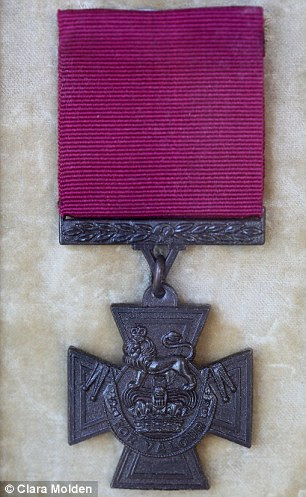 Bravery: A replica of the Victoria Cross awarded posthumously to Lt-Cdr Geoffrey White