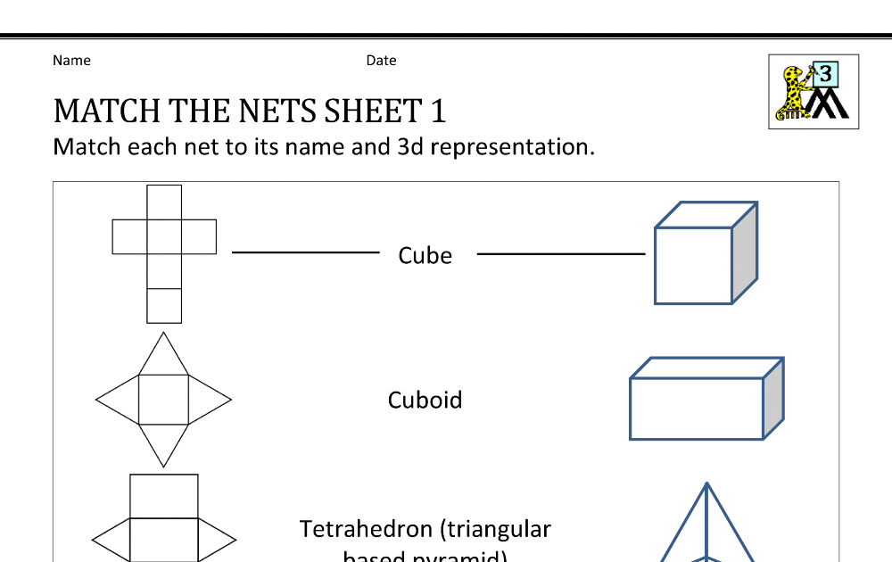Surface Area Nets Worksheet Pdf worksheet