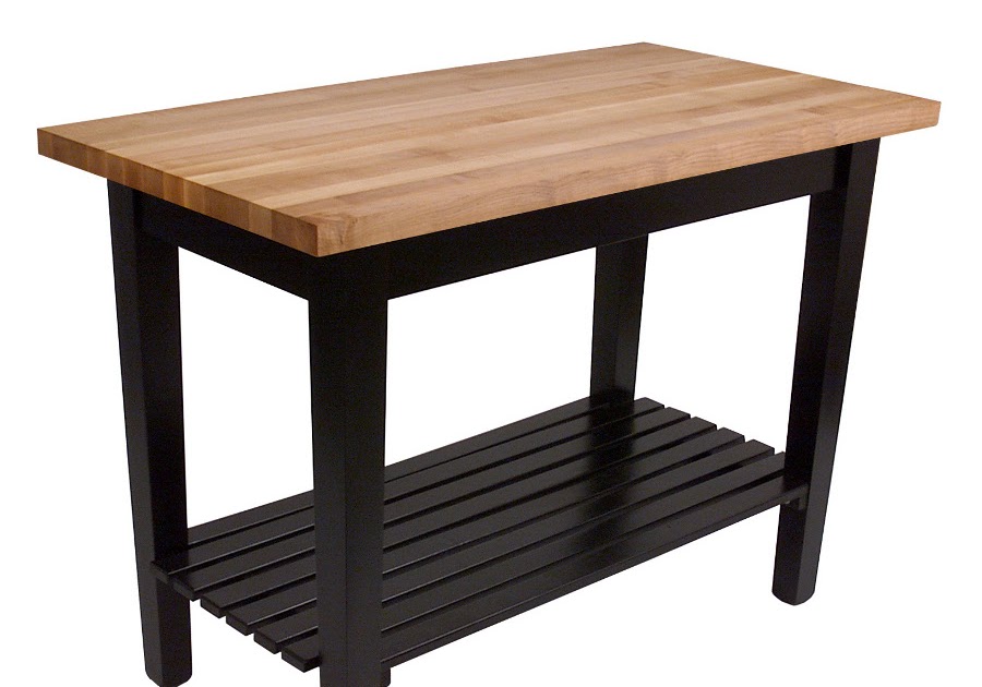 wood kitchen work table