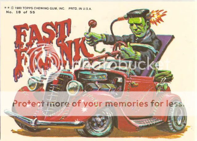TOPPS WEIRD WHEELS 1980