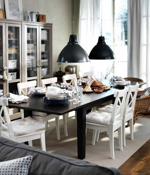 ikea dining room vignette