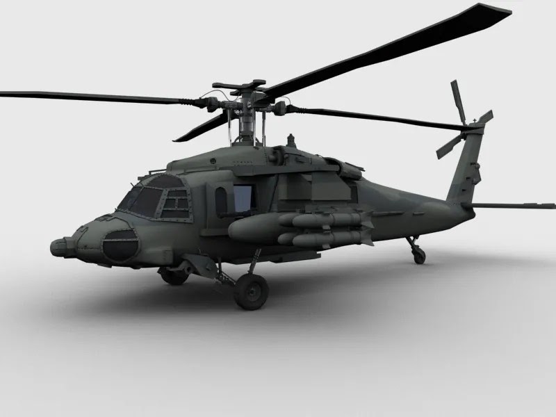 3d helicopter flying