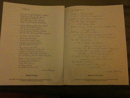 Folger O. B. Hardison series broadside of Dark Room poets