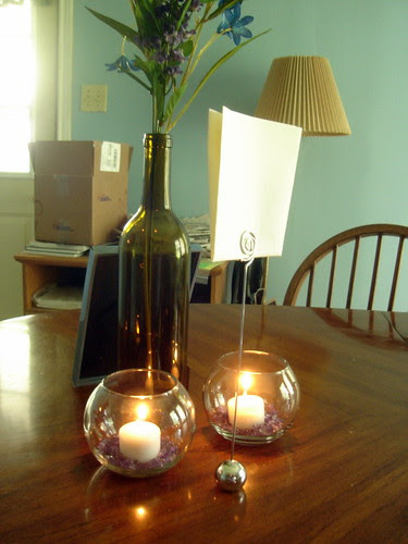 With Lit Candels
