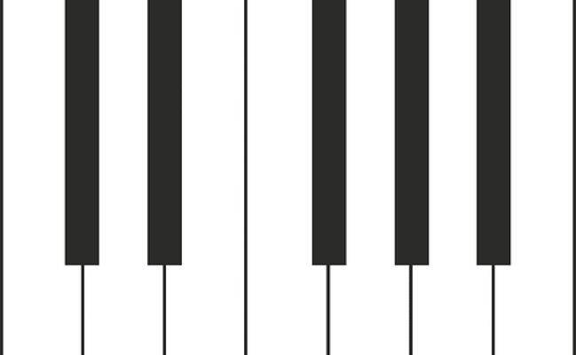 Klaviertastatur Zum Ausdrucken / 1