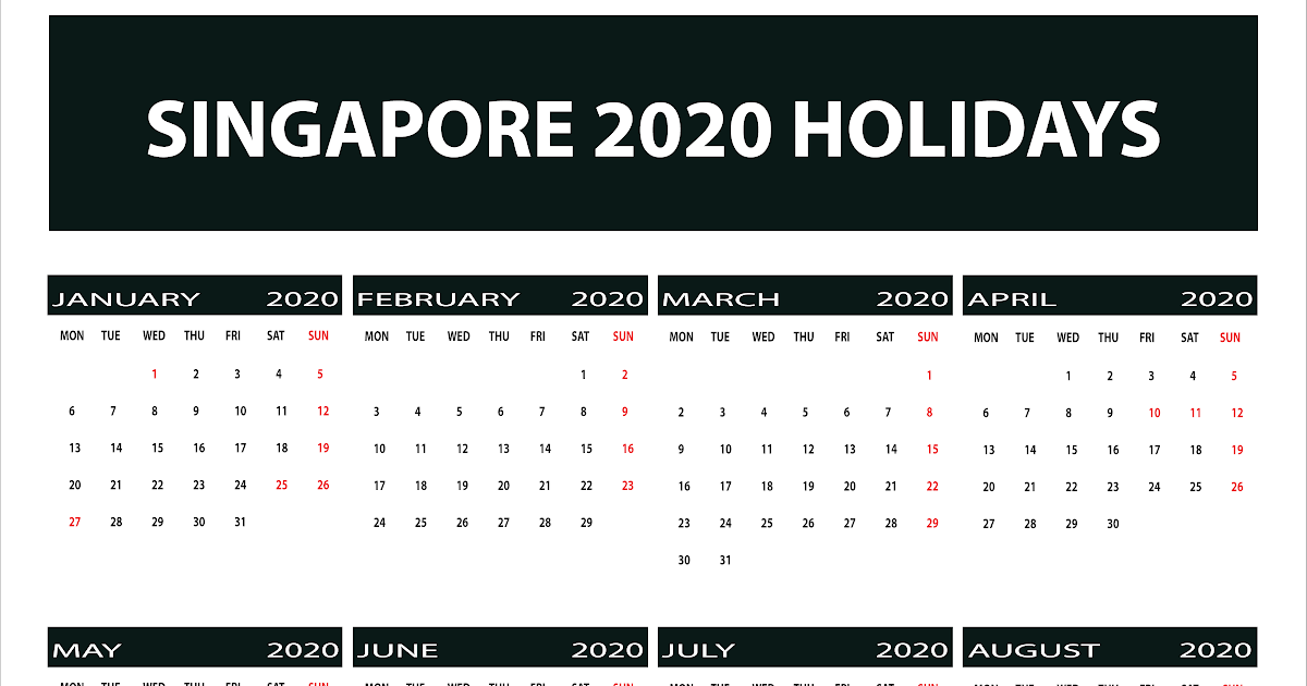 Calendar 2021 Singapore Template CALNDA