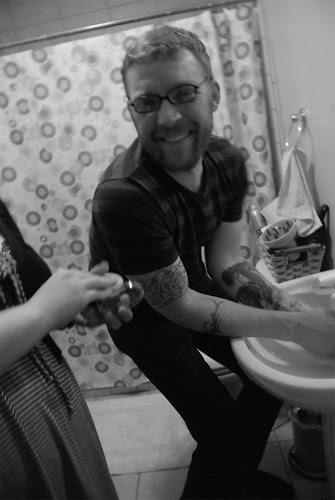 Bathroom fun.