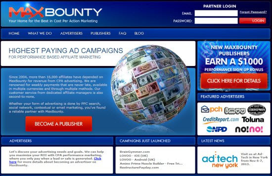 CPA เครือข่ายพันธมิตร CPA Affiliate Networks