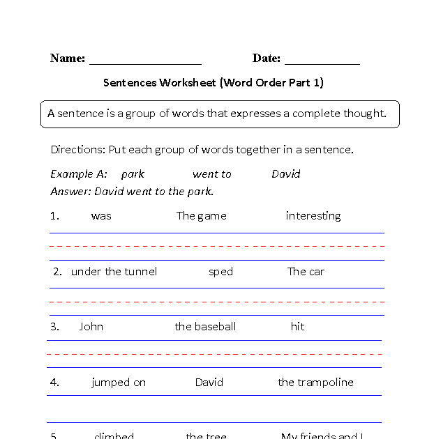 jumbled sentences worksheets for grade 2 pdf search sunshine