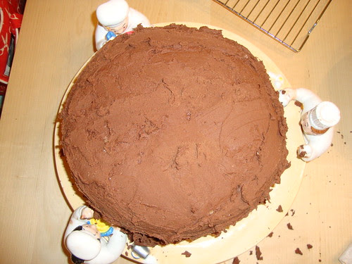 chocolate cake from scratch  I made for mom