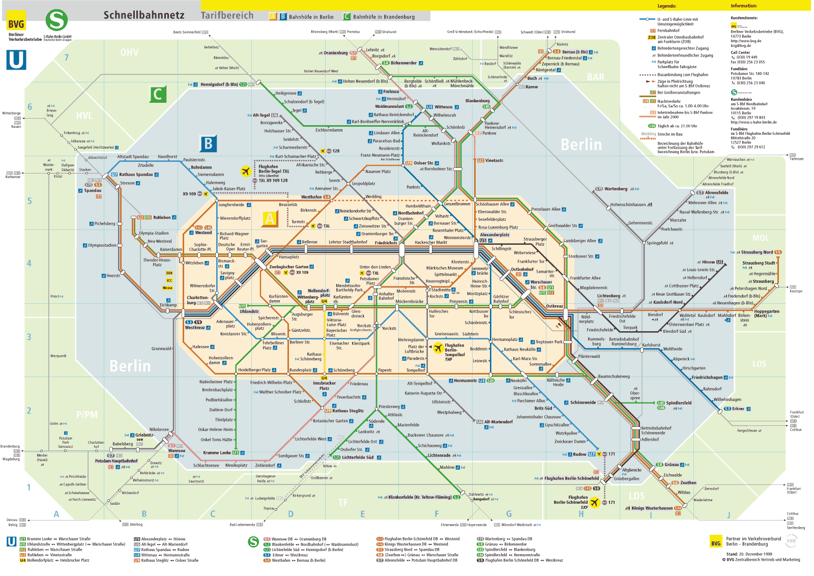 Схема метро берлина на русском