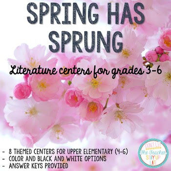 Spring Literacy Centers - Comprehension and Word Knowledge