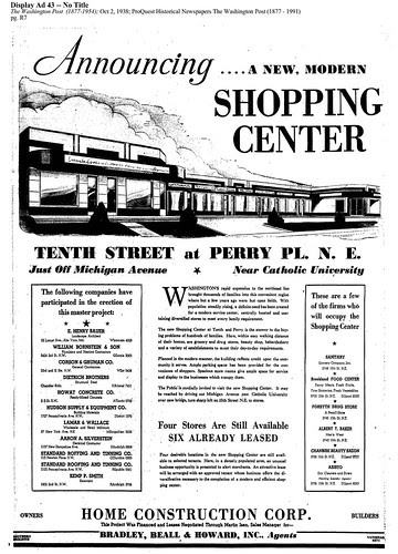Ad from the October 2, 1938 Washington Post