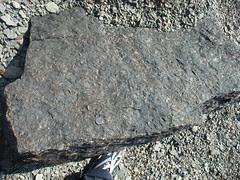 dime on rock