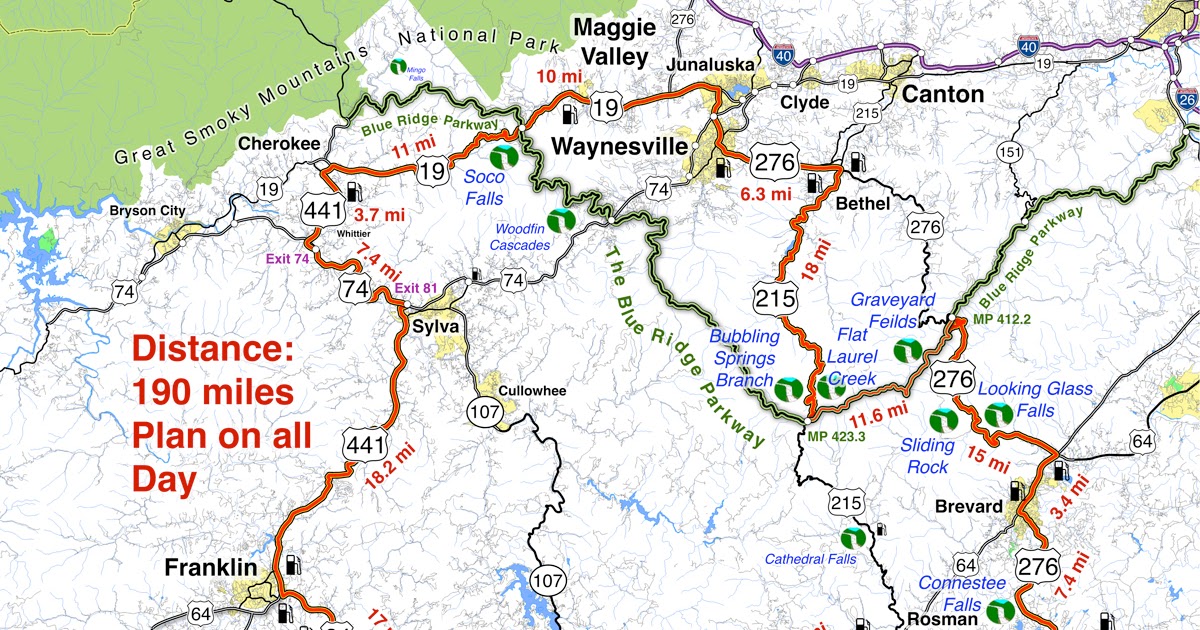 Georgia Waterfalls Map
