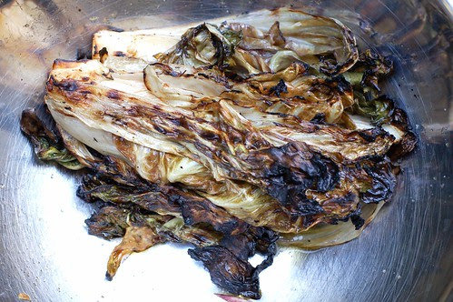 The grilled radicchio resting by Eve Fox, Garden of Eating blog, copyright 2012