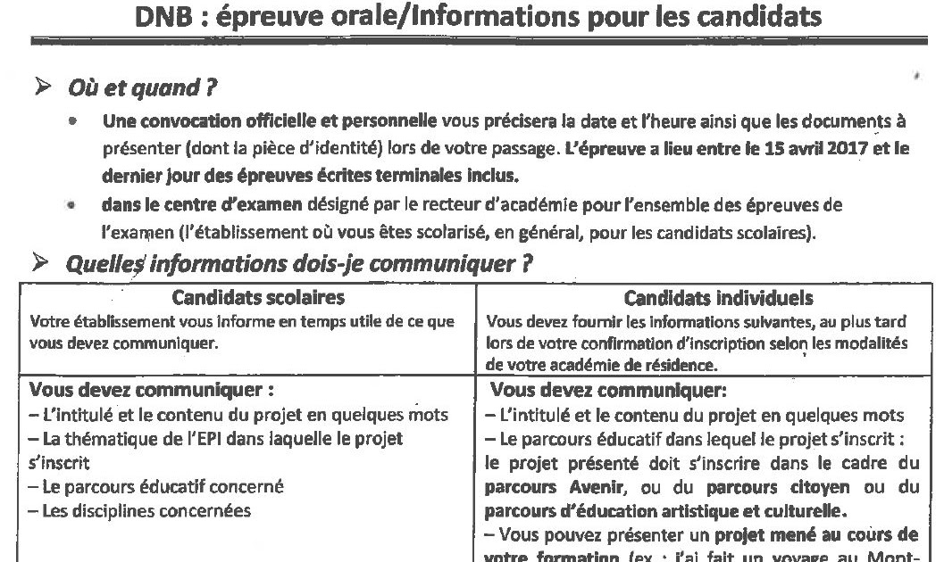 Exemple Oral De Brevet Parcours Avenir  Le Meilleur Exemple