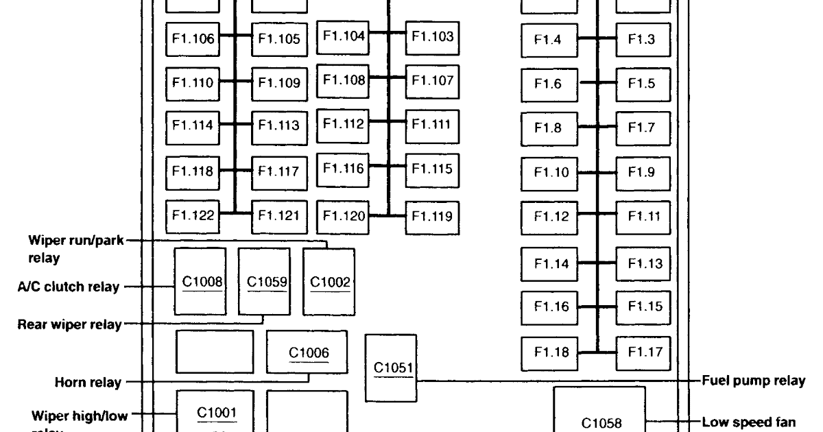 [DIAGRAM] Ford Windstar Fuse Diagram For 03