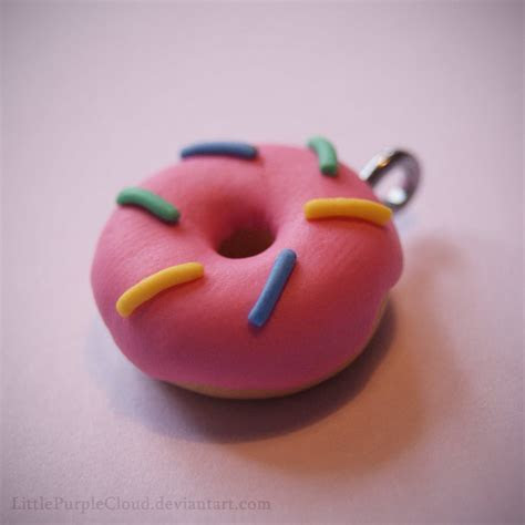 Polymer Clay Donut Charm by LittlePurpleCloud on DeviantArt Polymer Clay Donut Charm by LittlePurpleCloud on DeviantArt