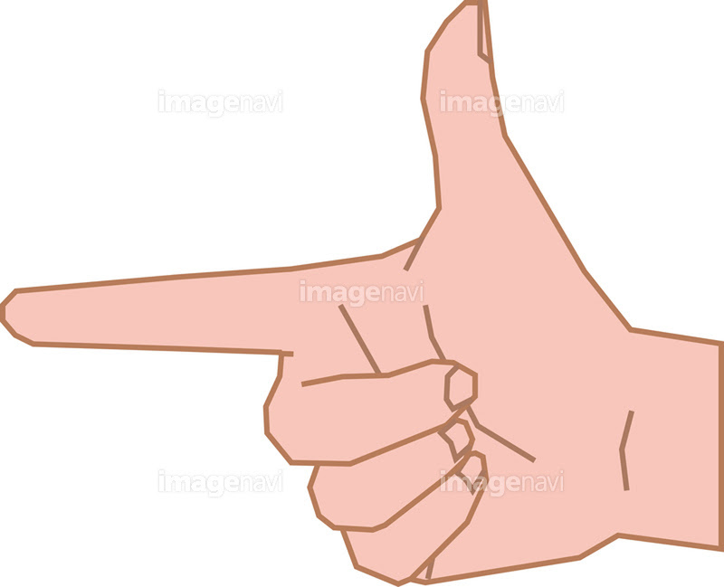人差し指と親指を立てた男性の右手 の画像素材 イラスト素材ならイメージナビ