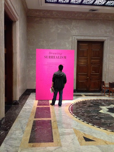 At the Surrealist Drawing Exhibit, Morgan Library