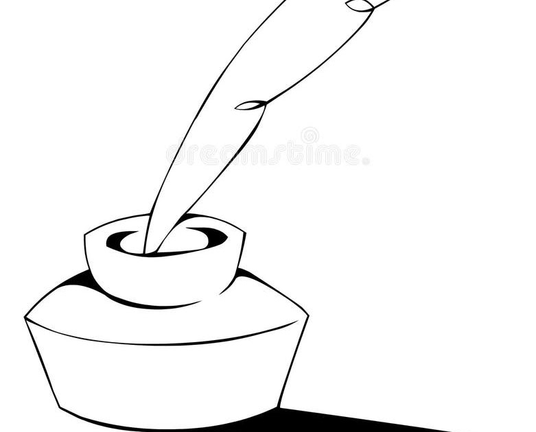 CRMla: Ink Pot Clipart Black And White