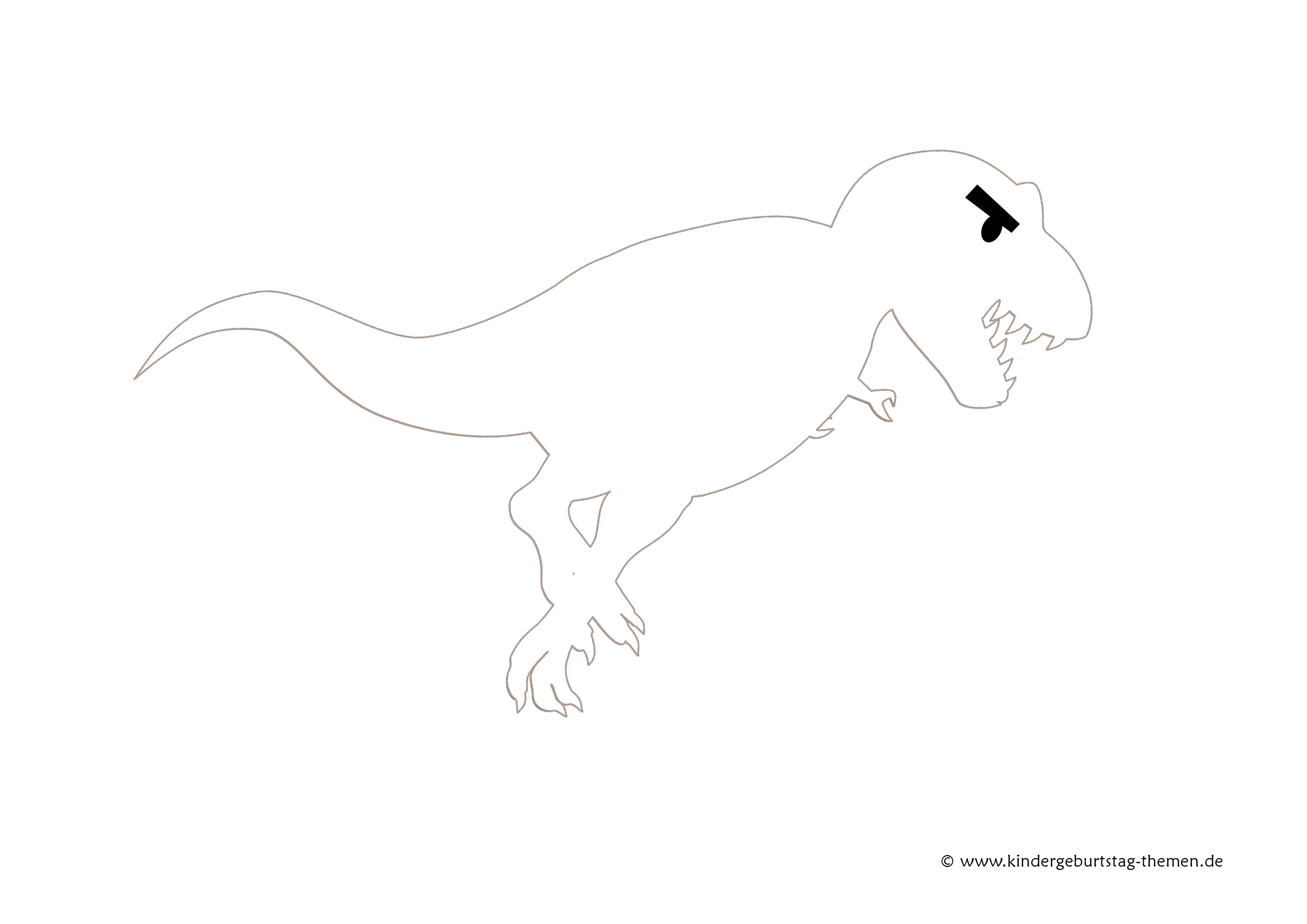 Malvorlage Dinosaurier Fußabdruck - Malvorlagen kinder
