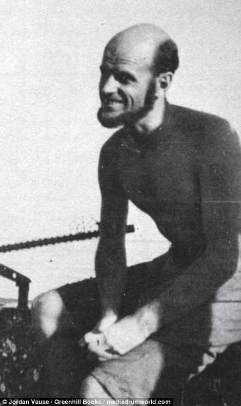 Wolfgang Luth in an unguarded moment on the bridge of U-181