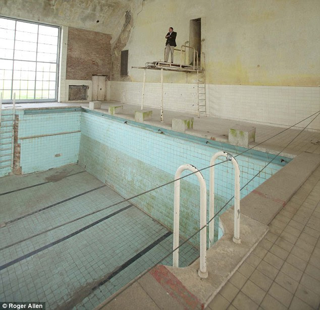 After the Nazi's were defeated, the torturers of Communist Russia's SMERSH and the KGB, turned the subterranean rooms housing the heating system of the pool into an amphitheatre of pain and death