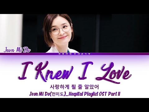 K-pop Lyrics: เนื้อเพลง Jeon Mi Do (전미도) - 사랑하게 될 줄 알았어 (I Knew I Love)