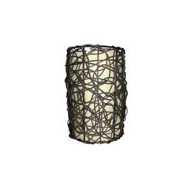 Portfolio 9-in H x 6-in W Wicker Fabric Mix and Match Mini Pendant Light Shade