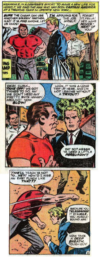 Aw, his t-shirt shrunk in the wash. Next time use All-TemperCHEER! Avengers #23