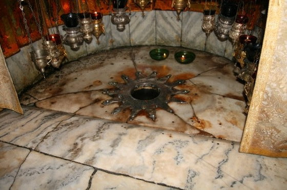 Вифлеемская звезда, храм Рождества Христова, Вифлеем