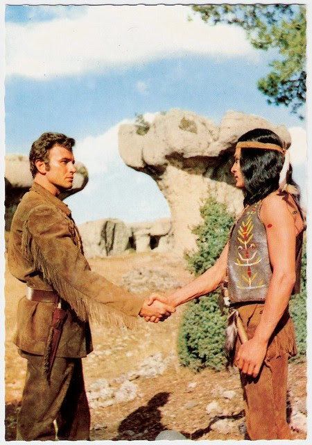 Dan Martin and Anthony Steffen in Der Letzte Mohikaner