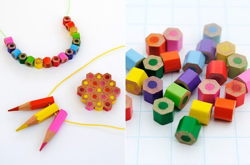 How to make cute jewelries from color pencils step by step tutorial instructions 1