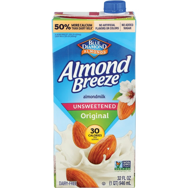 Blue Diamond Almond Milk - Almond Breeze Original ...