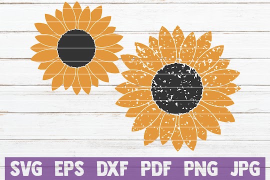 Free Sunflower Cut Files SVG, PNG, EPS & DXF SVG, PNG, EPS DXF File