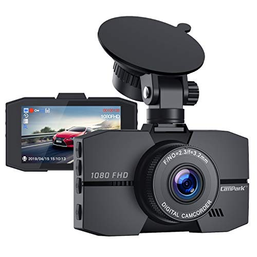 Campark Dash Cam 1080P Full HD Dash Camera for Cars 3" IPS Screen DVR