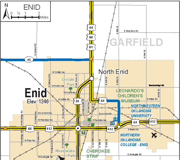 Oklahoma Toll Road Map