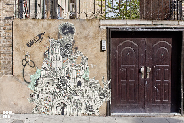 London Street Art featuring street artist Swoon, Photo ©Hookedblog